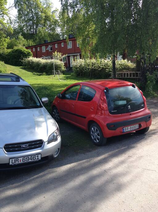 Free parking.