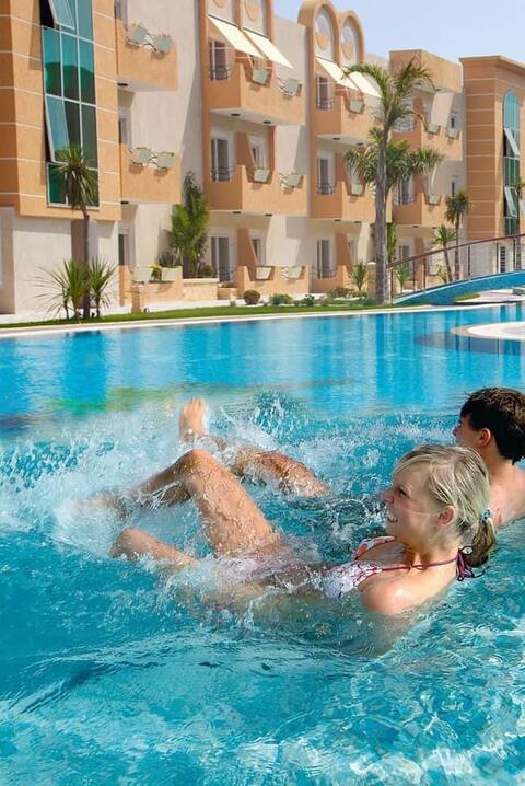 Apartment S+1 Les Dunes sousse residence with swimming pool