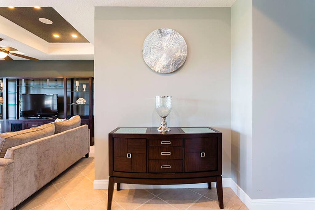 Classical Decor pieces throughout the Home