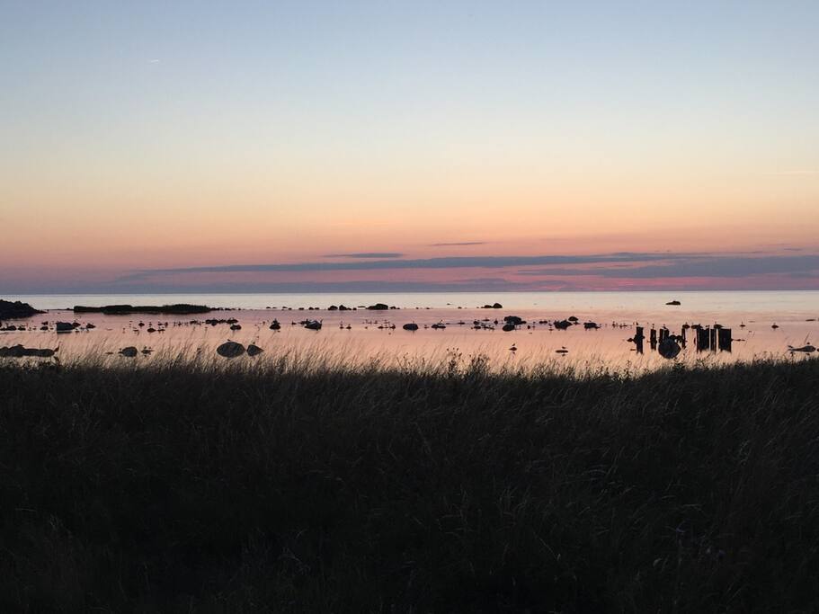 Solnedgång från balkongen.