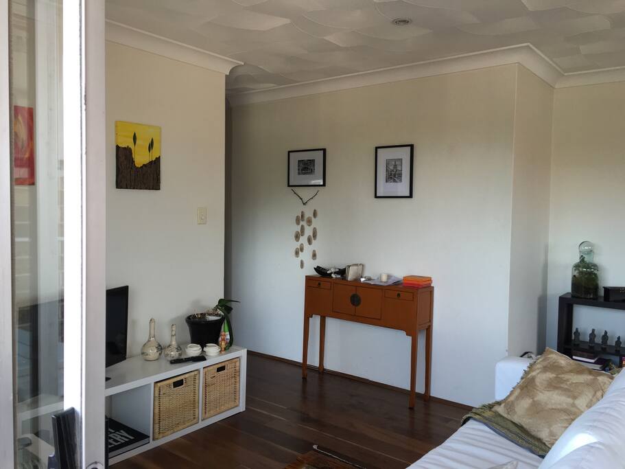 Living room from balcony.