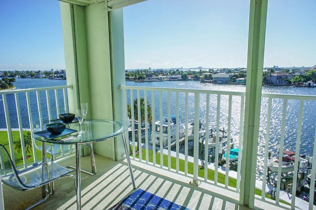 Oversized 17x6 balcony overlooking the intercoastal while you enjoy your breakfast.