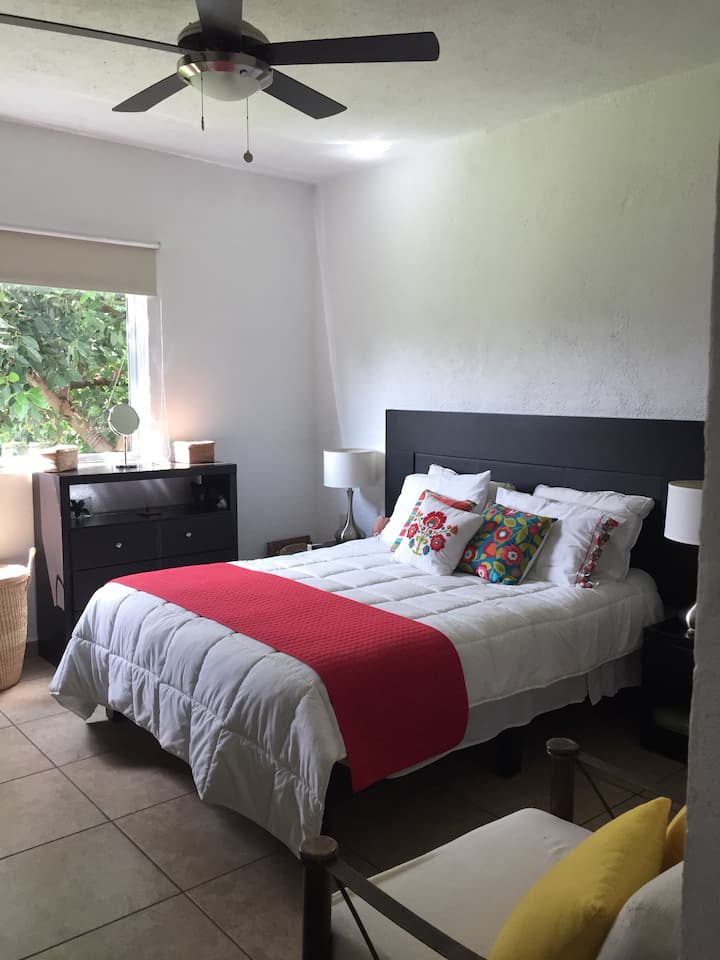 Master bedroom with bathroom 