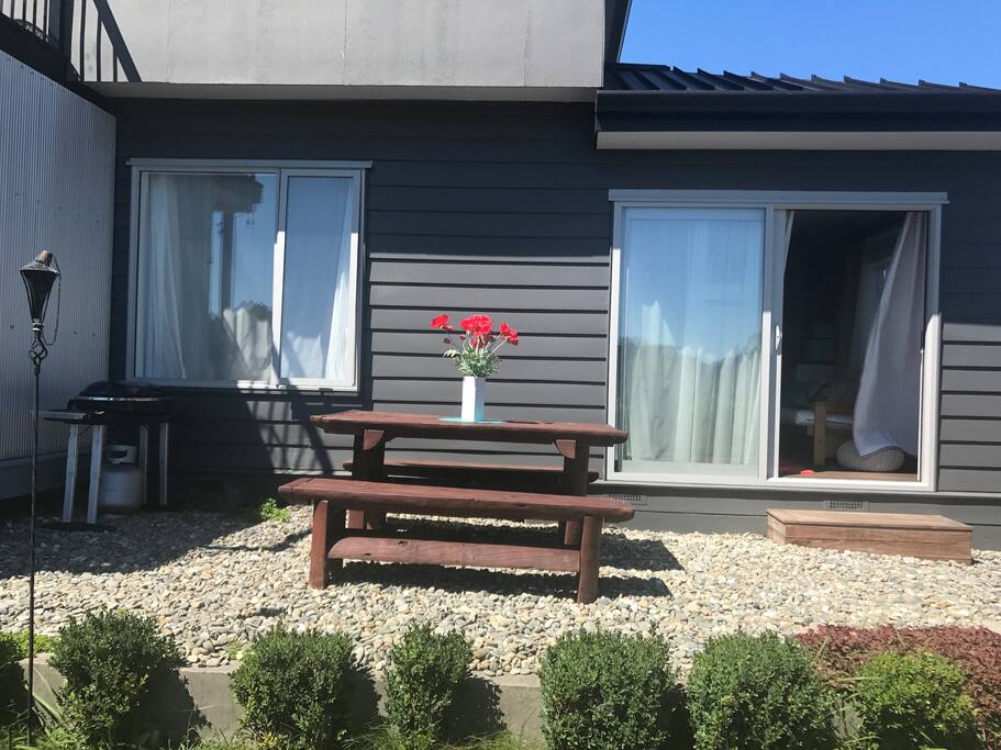 Private patio area with own BBQ