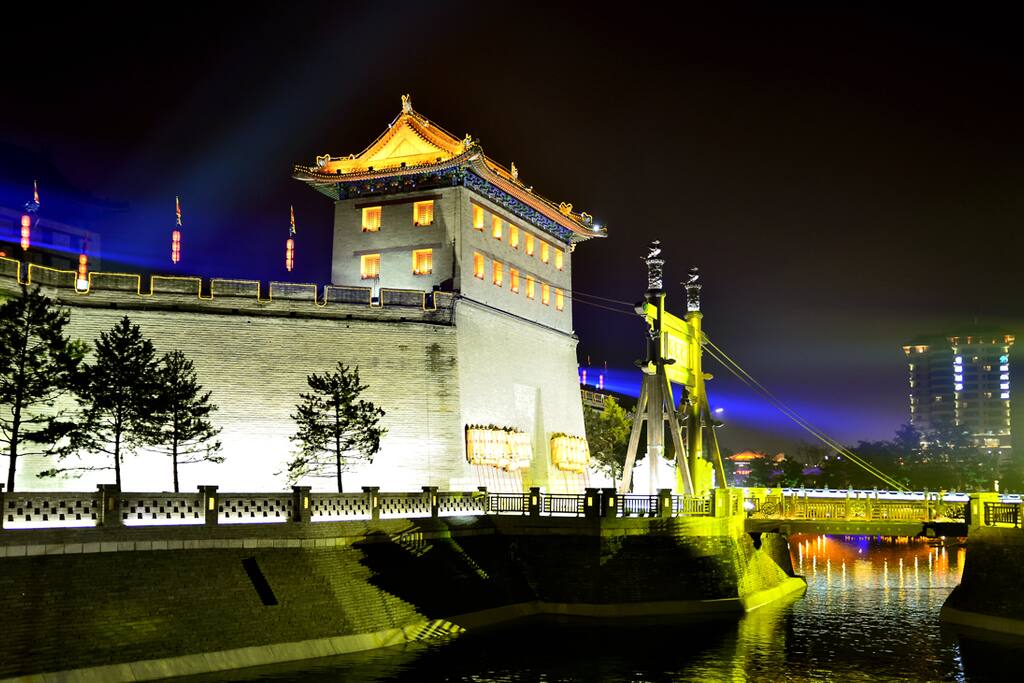 永宁门晚上演出夜景