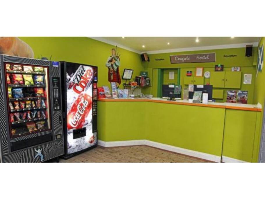 Reception Area with Vending Machines