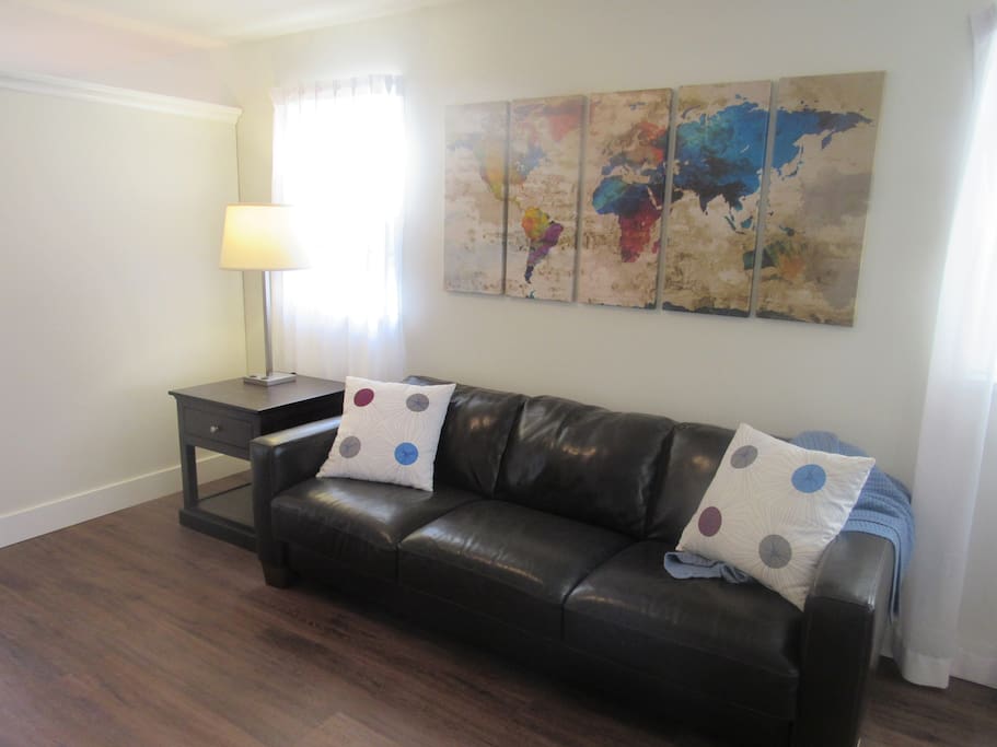 Comfortable seating for 1 - 3 guests.