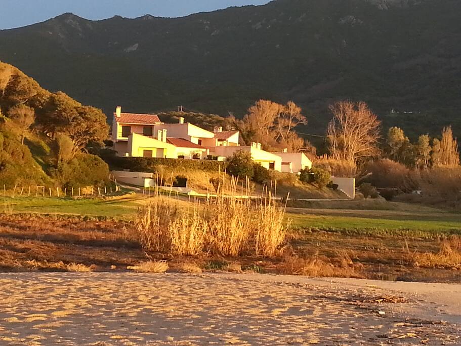 notre résidence vue de la plage