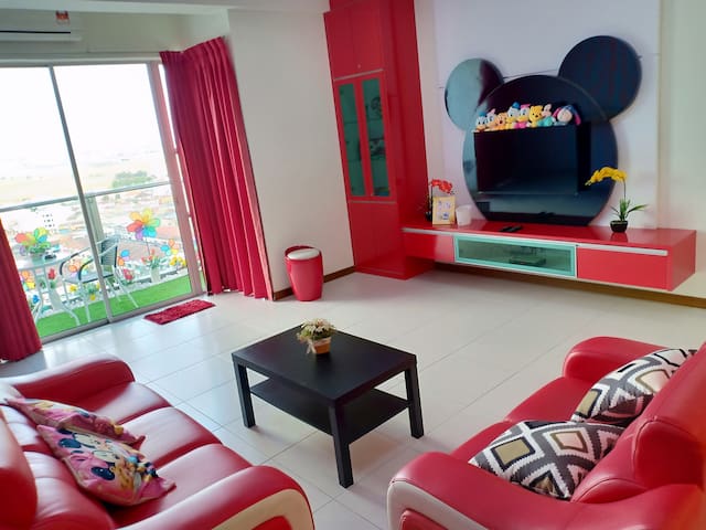 米奇风车之恋 日出公寓民宿 Wi Fi Aug 21 Condominium In Sekinchan Malaysia 3 Bedroom 2 Bathroom