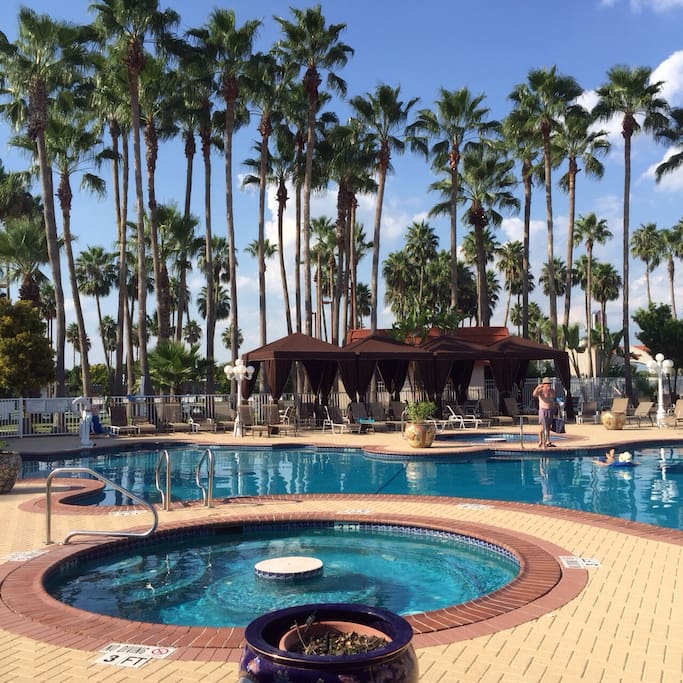 Beautiful pool for relaxing, sunning and conversing with friends