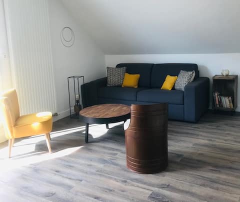 Top Airbnb: Spacious 2 bedroom, quiet near the beaches in Ploemeur