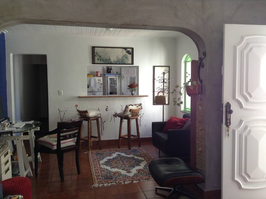 Integrated kitchen and living room