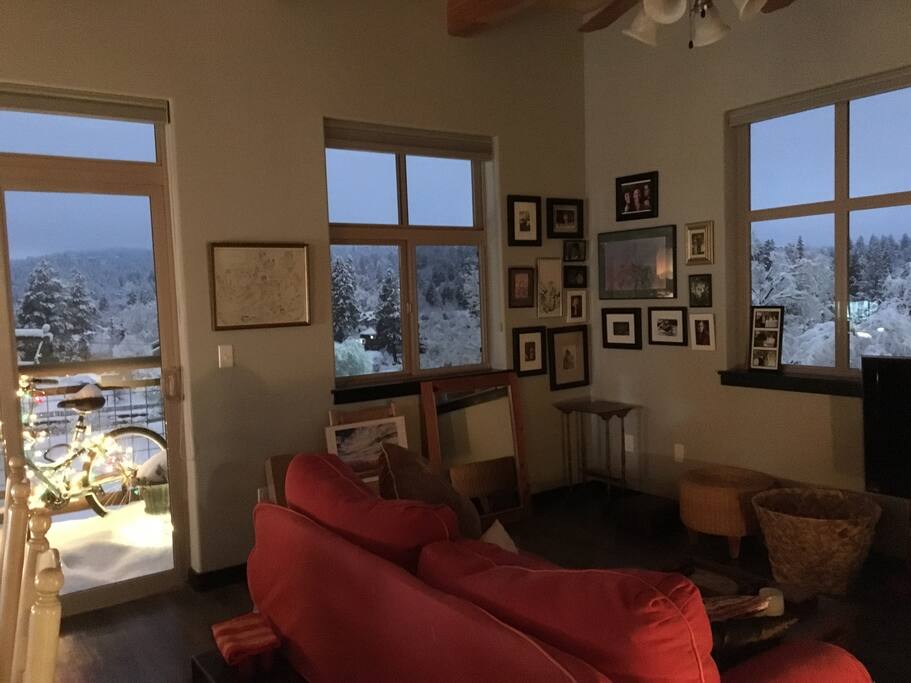 The light is always changing in the gorgeous, high ceilinged living spaces.