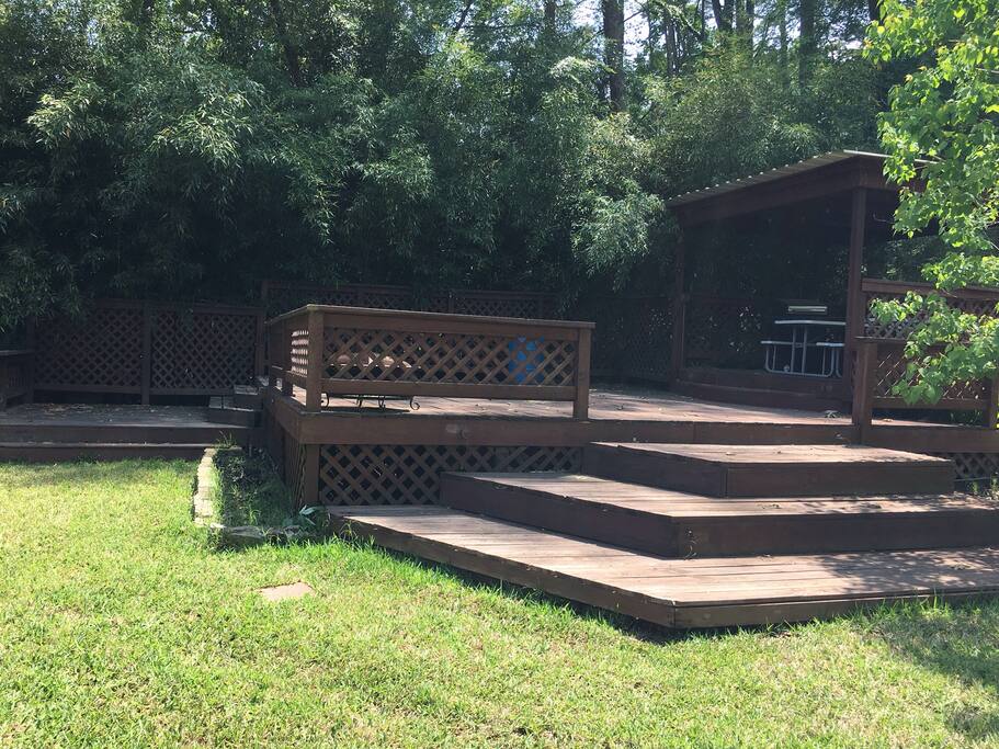 Back party deck.