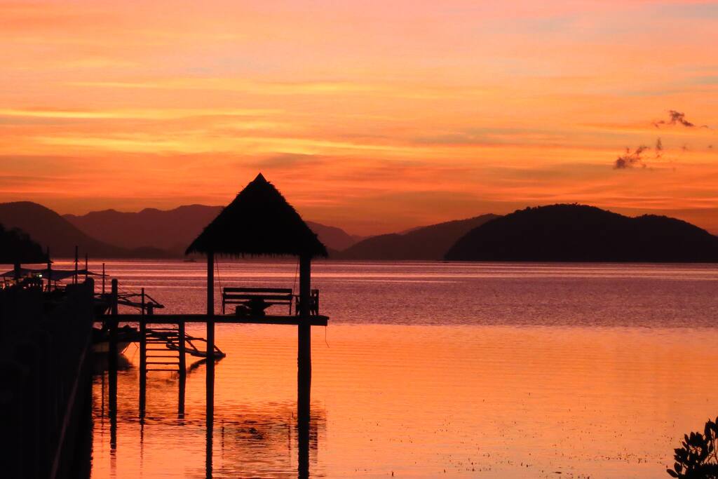 View of the sunrise from your room
