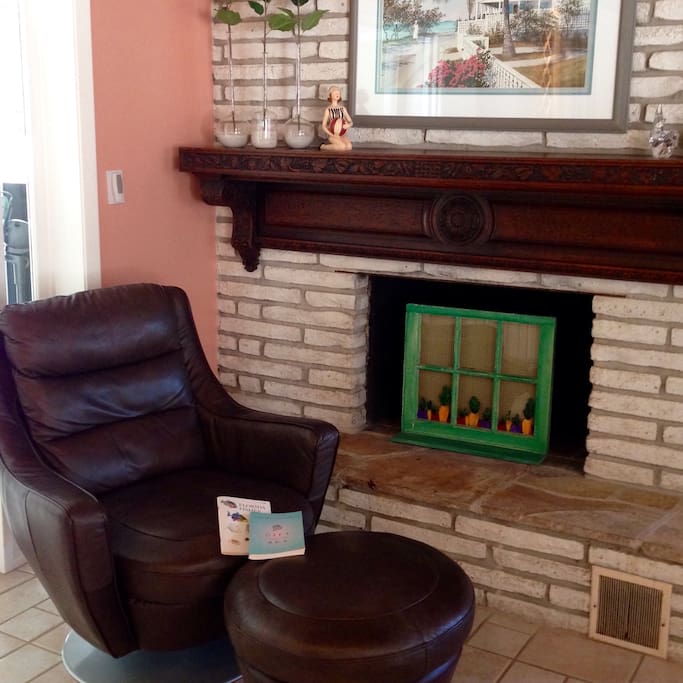 Comfy corner for reading.