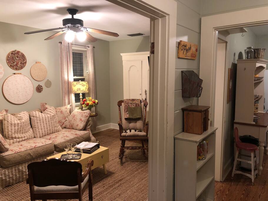 The view from the front entrance otherwise know as the mud room.