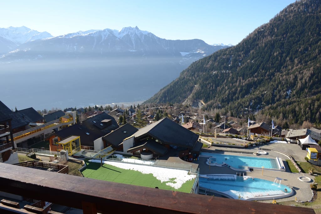 Vue panoramique du balcon orienté sud