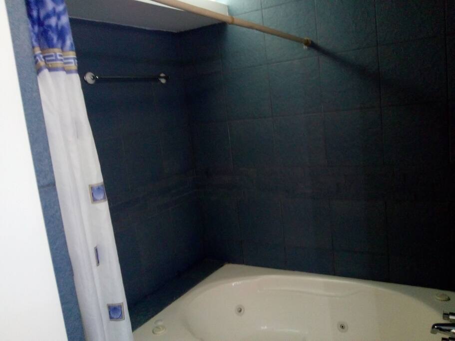Baño con ducha y jacuzzi