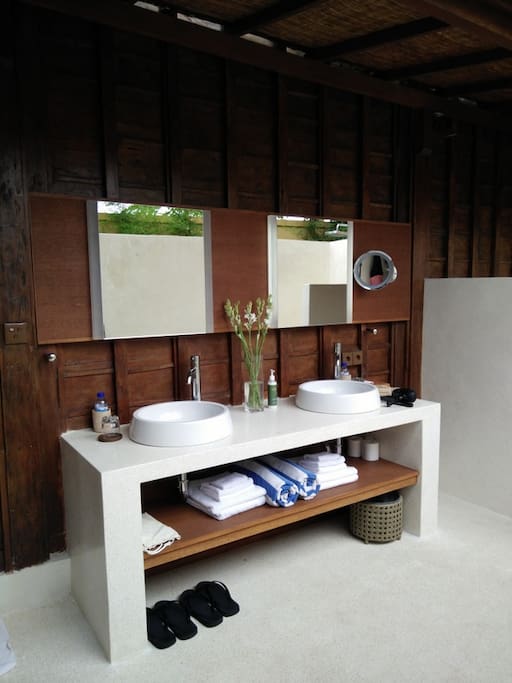 The bathrooms