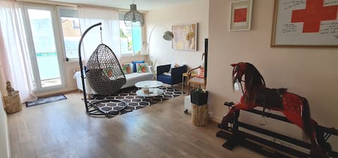 Popular Airbnb listing: Geneva center with panoramic views in Saint Jean Et Charmilles