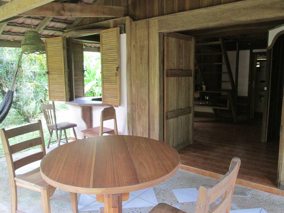 outdoor dining area