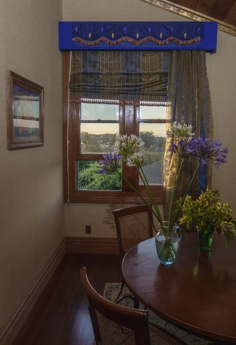 Upstairs- dining area for guests