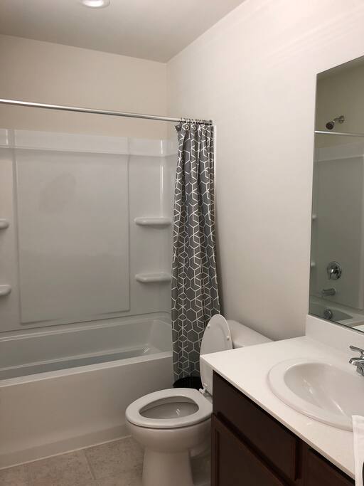 Separate washroom with bathtub