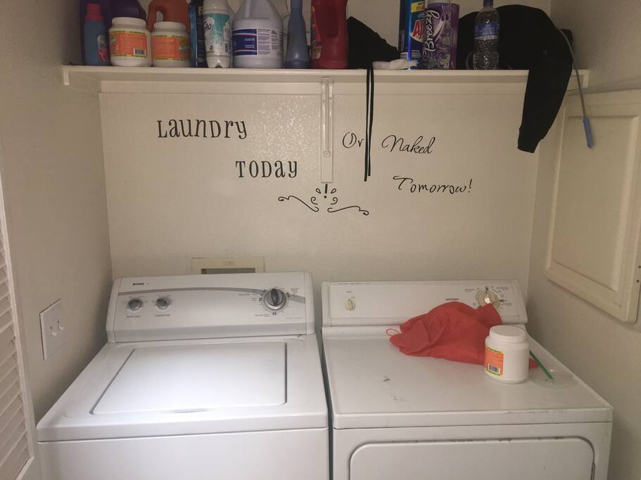 Washer and dryer available