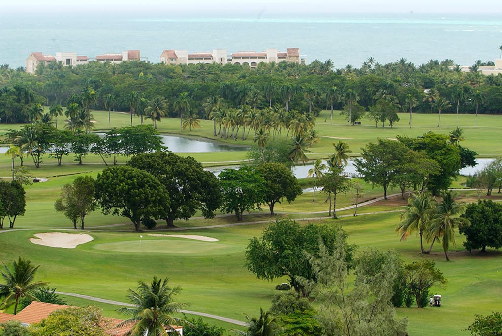 View Wyndham Grand Rio Mar Resort from balcony