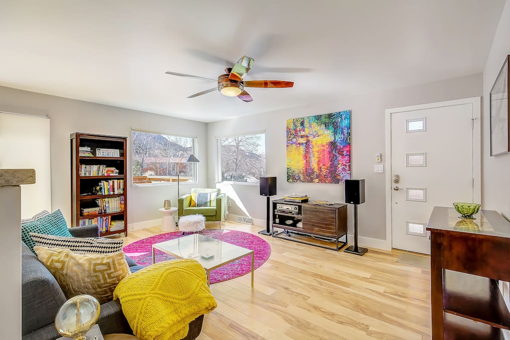 Upstairs living area.