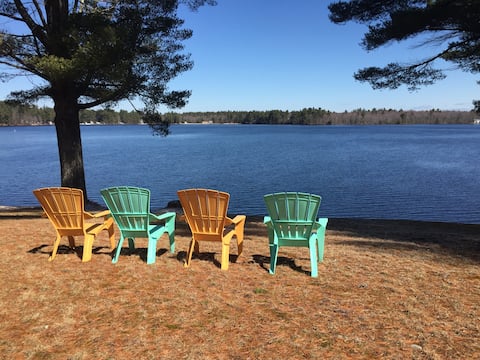 Charming 4 bedroom lake front, with private beach