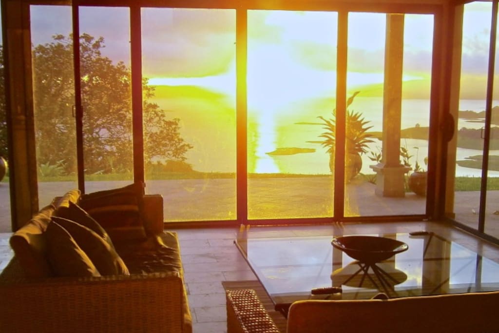 Sunset view from the lounge
