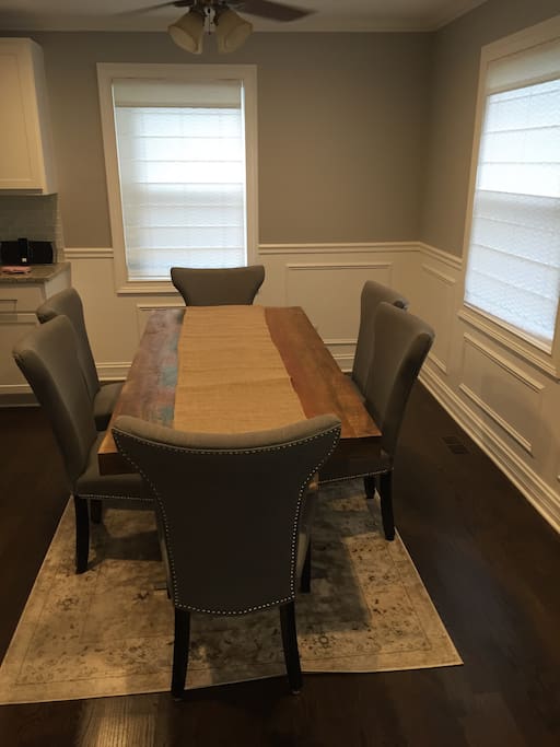 Dining table seats 6-8