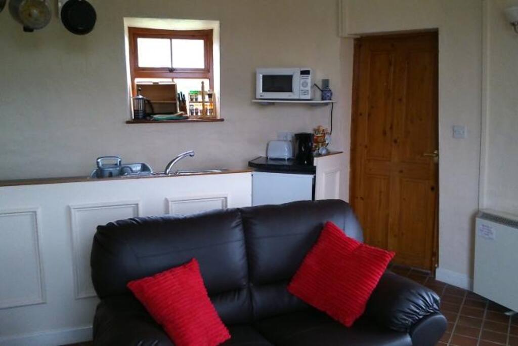 Living room with Kitchenette