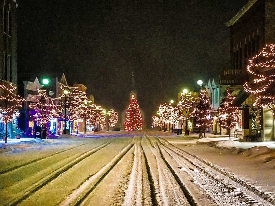 Main Street in the snow. December 2018.