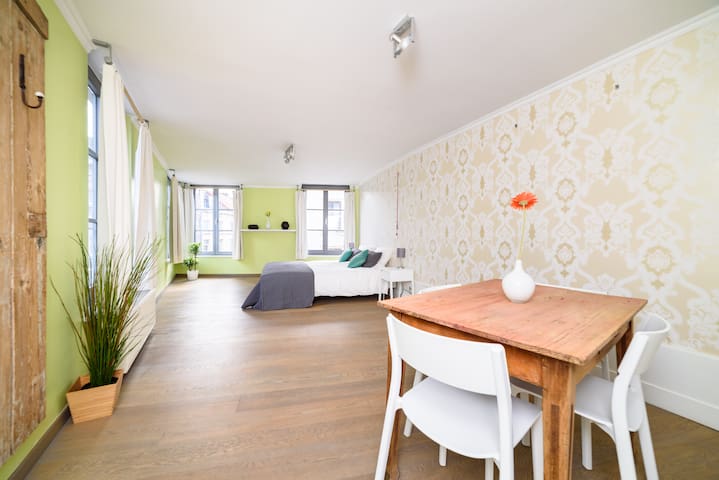 Sunny apartment in townhouse next to the park
