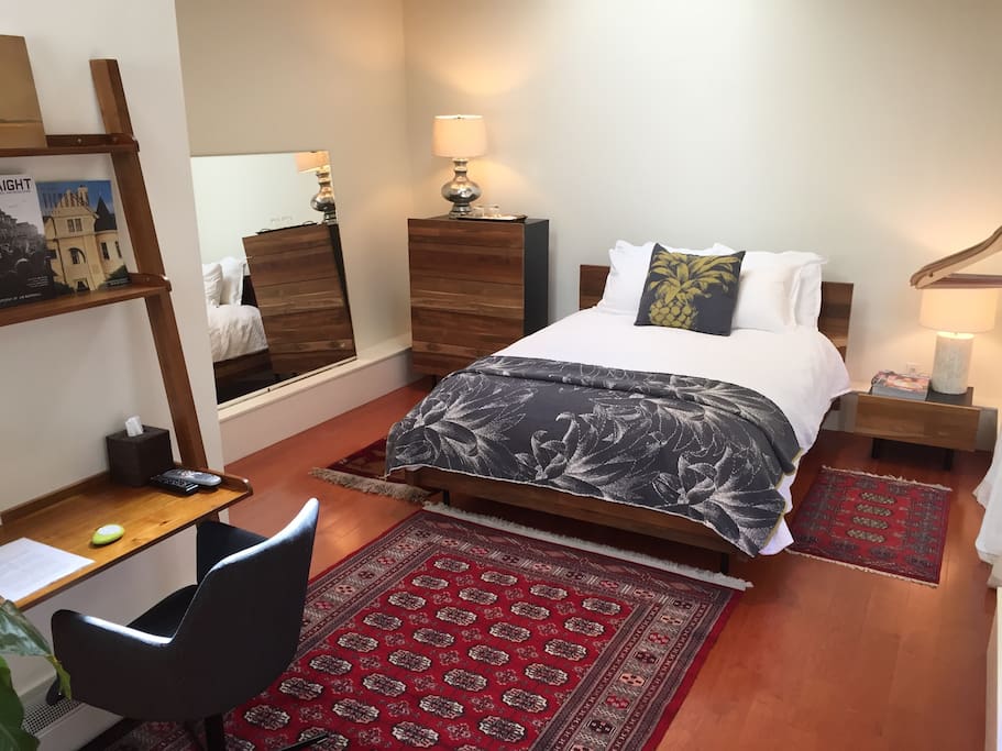 Plush bed and luxurious linen