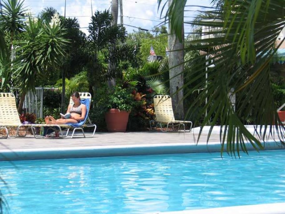 Inground heated swimming pool
