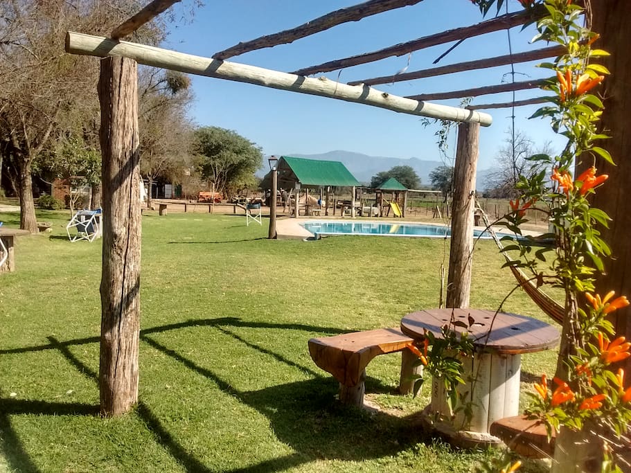 Jardines y piscina mayor