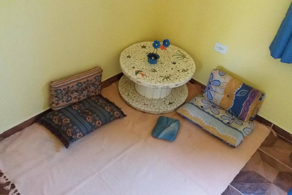 Espaço para leitura, meditação...