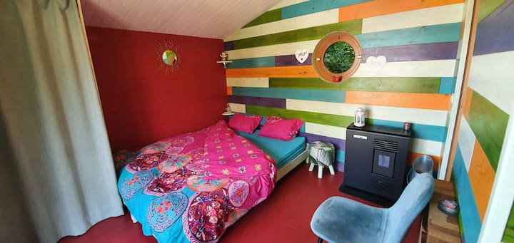 موقد ألواح خشبية