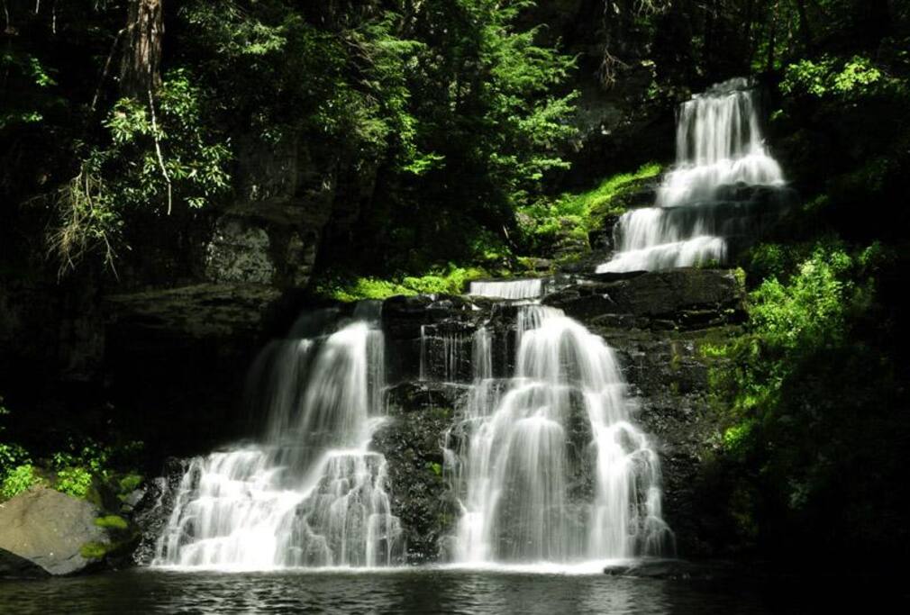 Waterfalls on outlet trail.