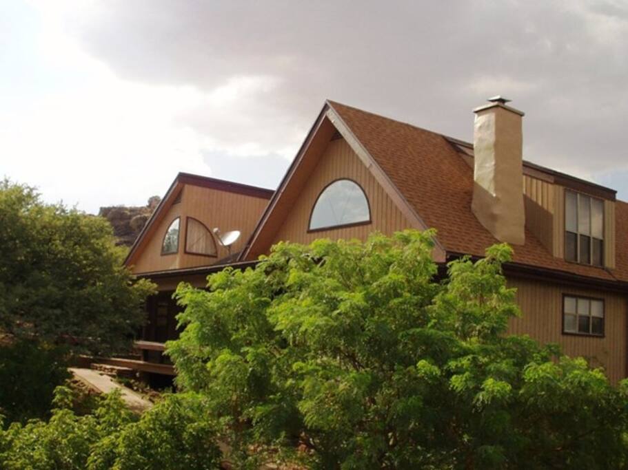 View of southeast corner of house