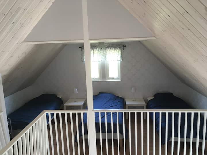 V druhom lofte sú 3 samostatné lôžka.