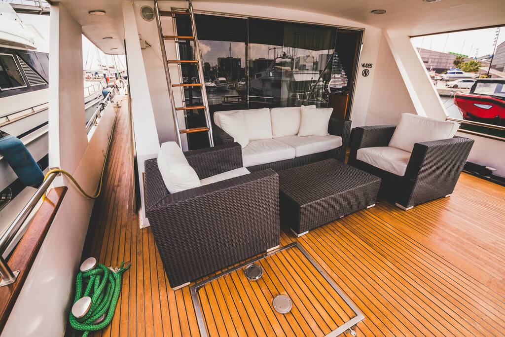 Relax with a Cooling Drink out on Deck.