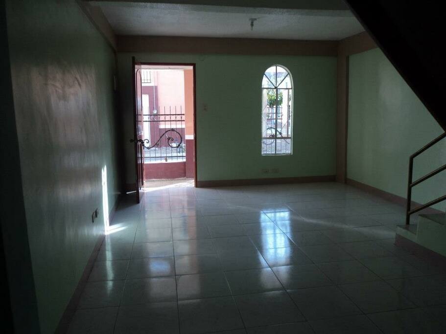The living room...