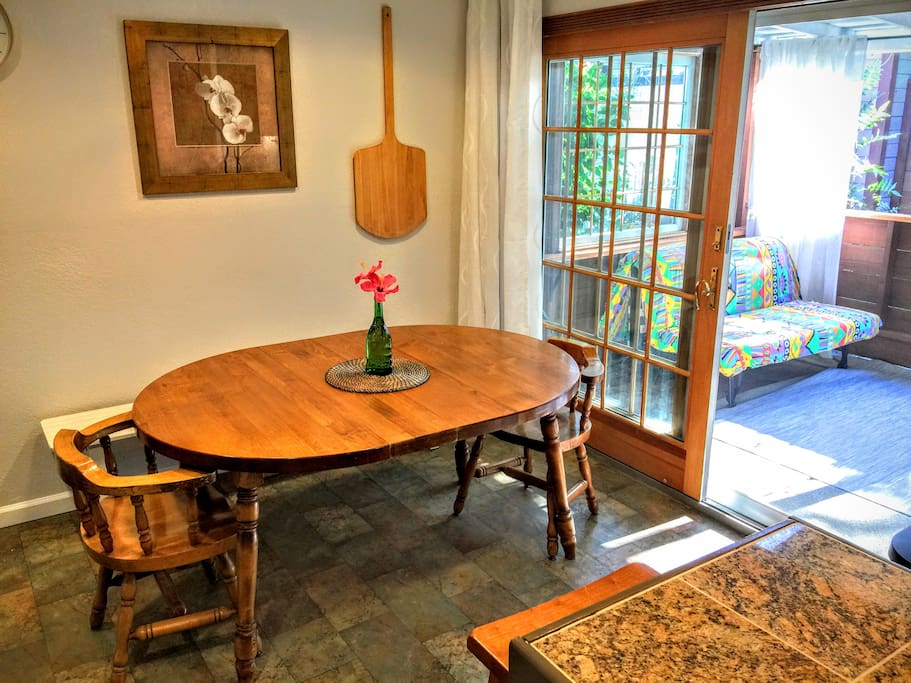 Kitchen table gets fresh air