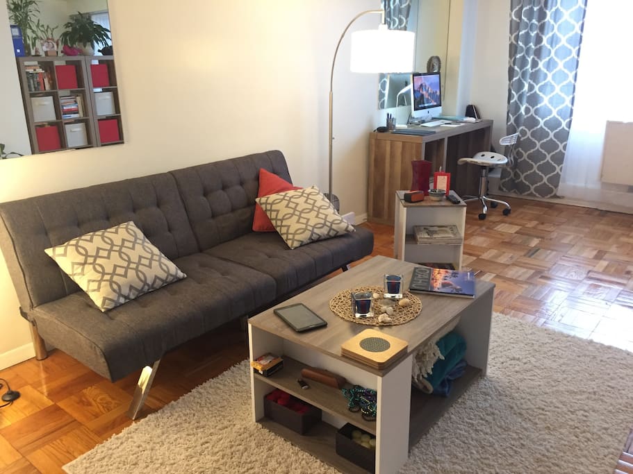 Foldable Sofa, comfortably sleeps 2