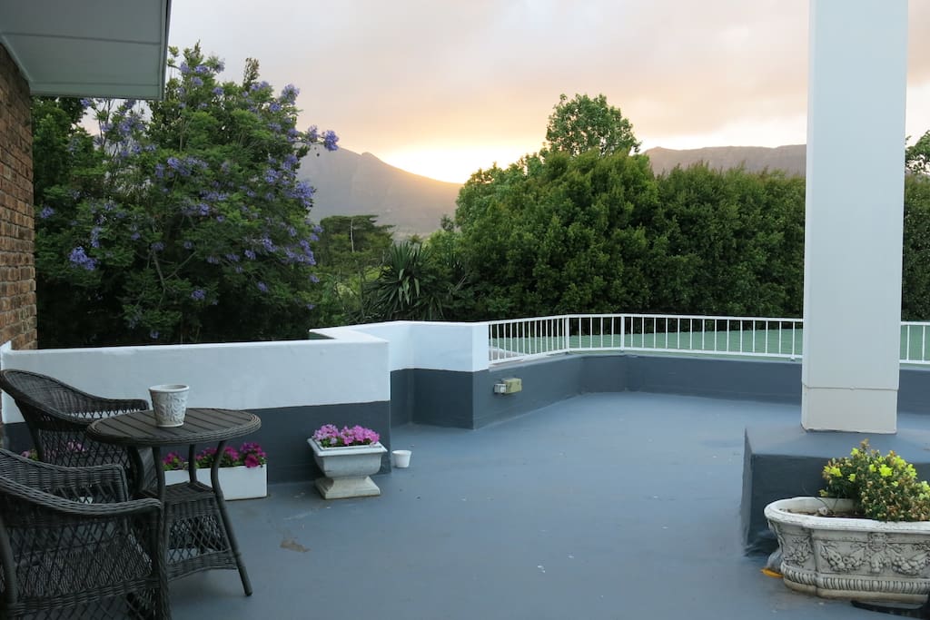 Sunset from the patio